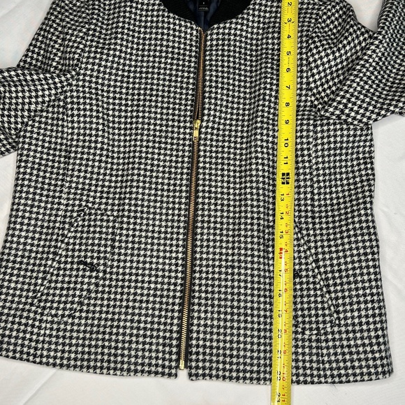 J.Crew Houndstooth Wool Bomber Jacket S - Picture 5 of 6